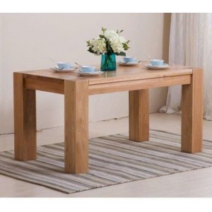 ChunKy Oak : Bàn Ăn Gổ Sồi - Chân Trụ - W1m2
